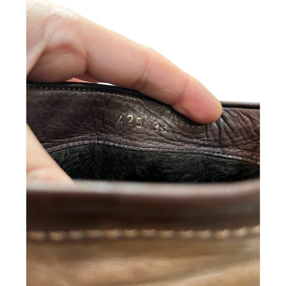 ATAKOY Tall Riding Leather Boot Brown Knee High Wool Lining Turkey EU 38 7.5 EUC - Picture 7 of 14